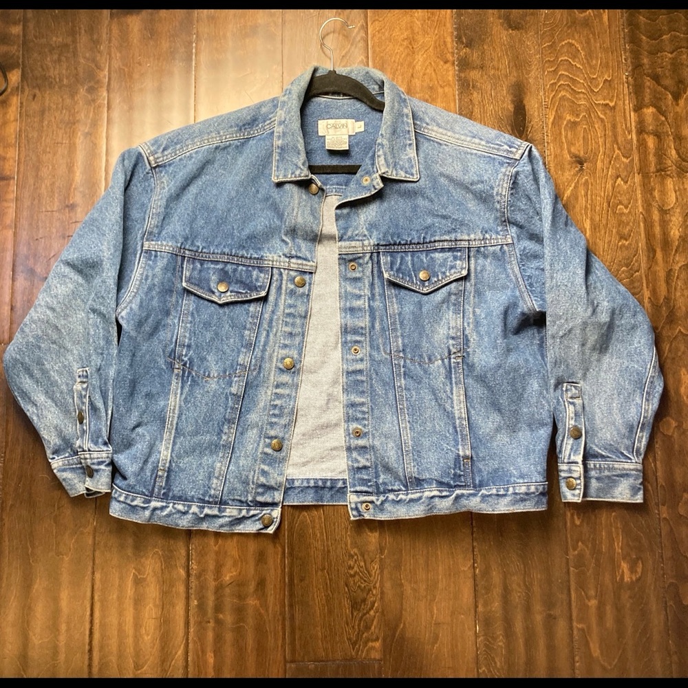 Vintage Calvin Klein Size Large Oversized Jean Jacket